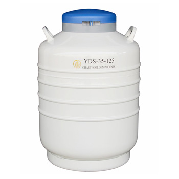 成都金YDS-35-125配多层方提桶液氮罐液氮瓶