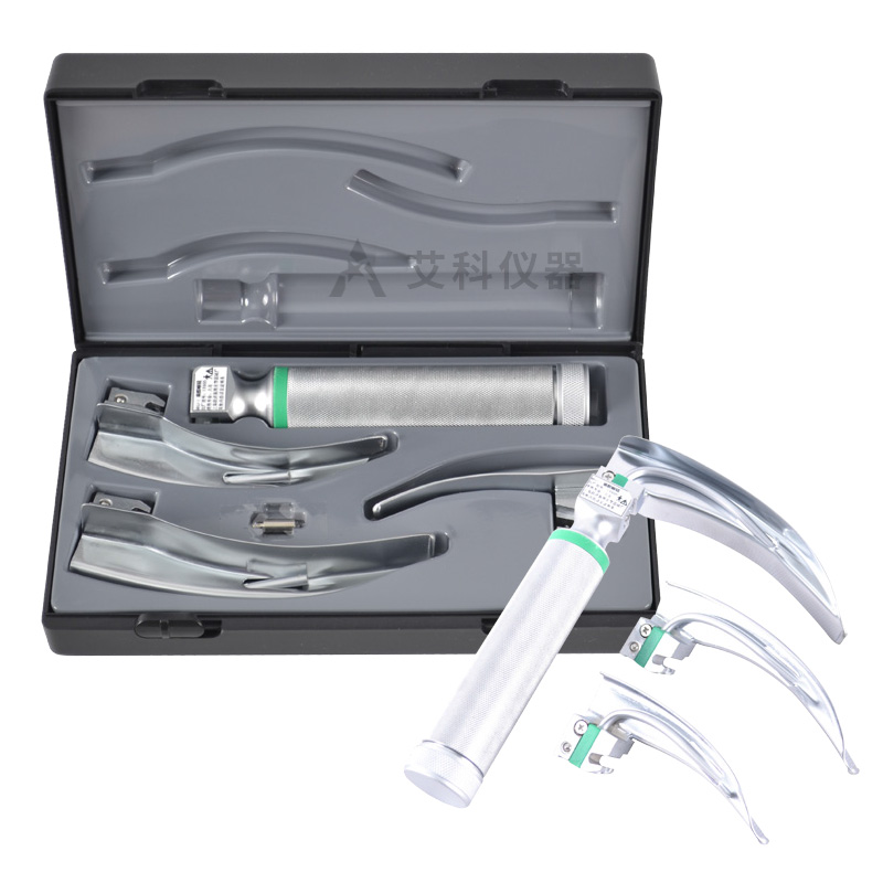 上海跃进麻醉咽喉镜不锈钢间接喉镜